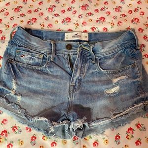 Hollister 7 28 denim cutoff shorts.NWOT